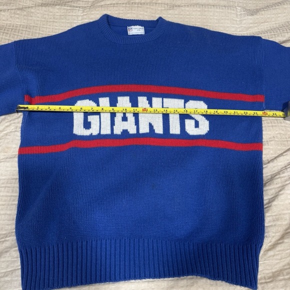 Vintage Cliff Engle New York Giants Sweater NFL Blue Mens Size XL Made In USA - Picture 5 of 8